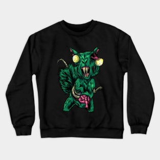 Zombie Squirrel Crewneck Sweatshirt